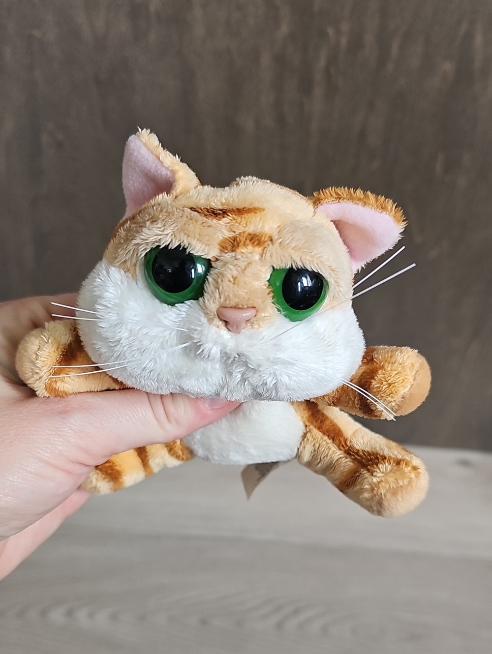 Russ Berrie Lil Peepers Chilie Large Eye Orange Tabby Cat 4.5" Plush